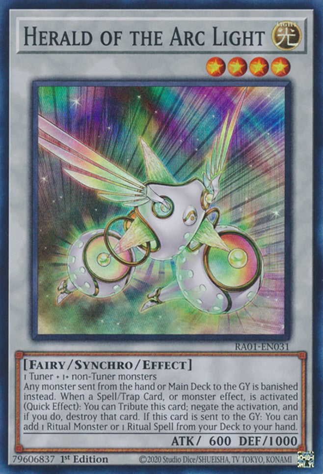 Herald of the Arc Light [RA01-EN031] Super Rare | The CG Realm