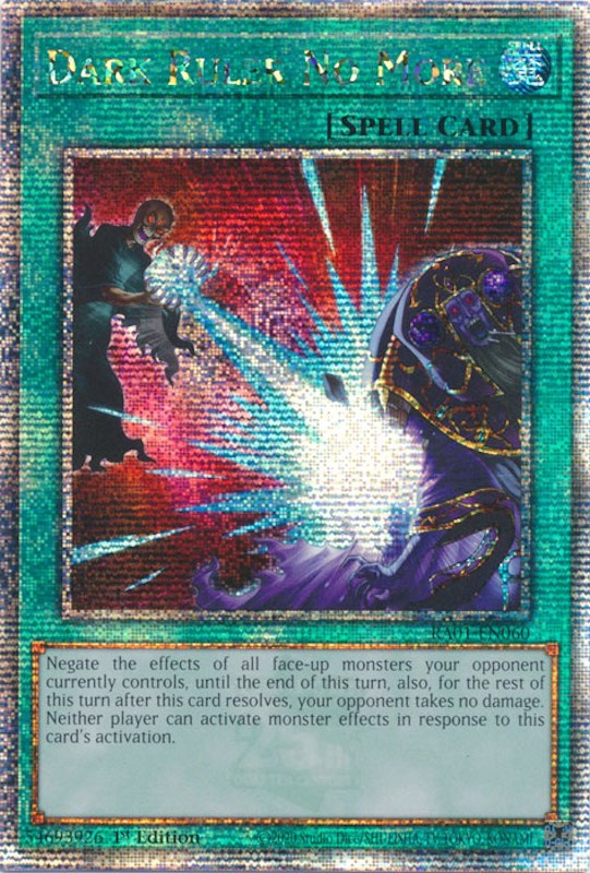 Dark Ruler No More [RA01-EN060] Quarter Century Secret Rare | The CG Realm