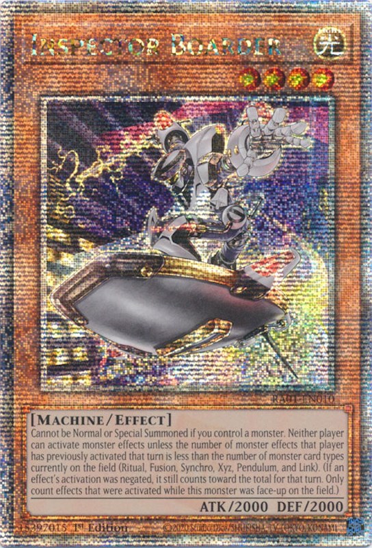 Inspector Boarder [RA01-EN010] Quarter Century Secret Rare | The CG Realm