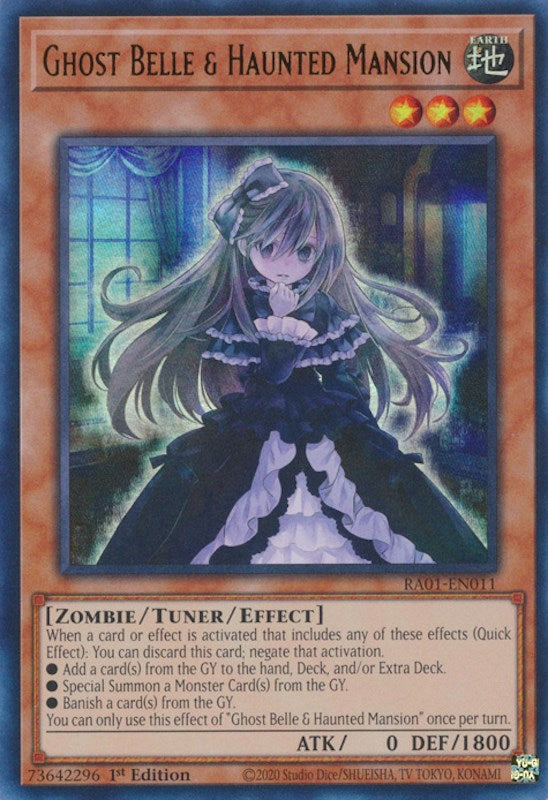 Ghost Belle & Haunted Mansion [RA01-EN011] Ultra Rare | The CG Realm