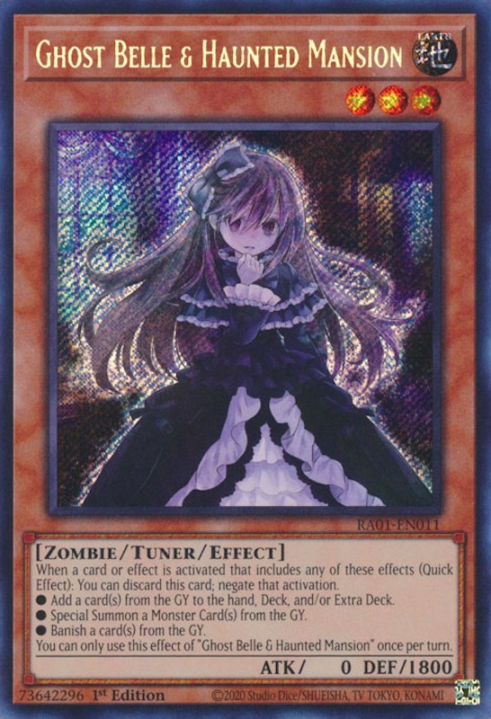 Ghost Belle & Haunted Mansion [RA01-EN011] Secret Rare | The CG Realm