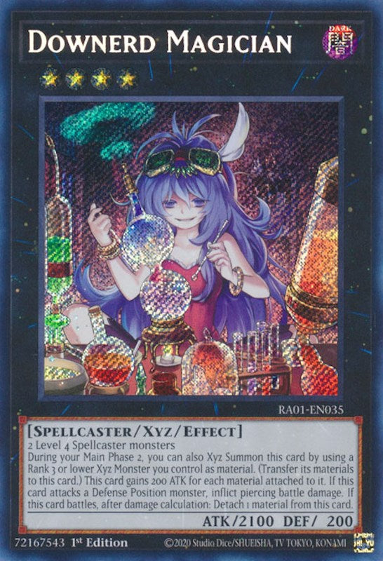 Downerd Magician [RA01-EN035] Secret Rare | The CG Realm