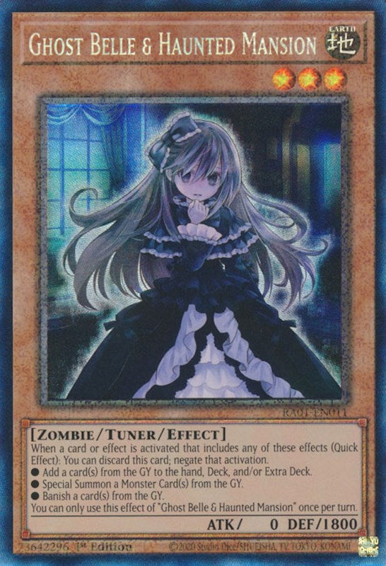 Ghost Belle & Haunted Mansion [RA01-EN011] Prismatic Collector's Rare | The CG Realm