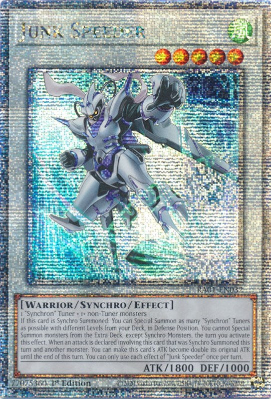 Junk Speeder [RA01-EN032] Quarter Century Secret Rare | The CG Realm