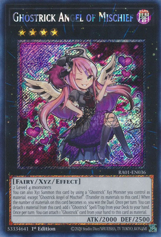 Ghostrick Angel of Mischief [RA01-EN036] Platinum Secret Rare | The CG Realm