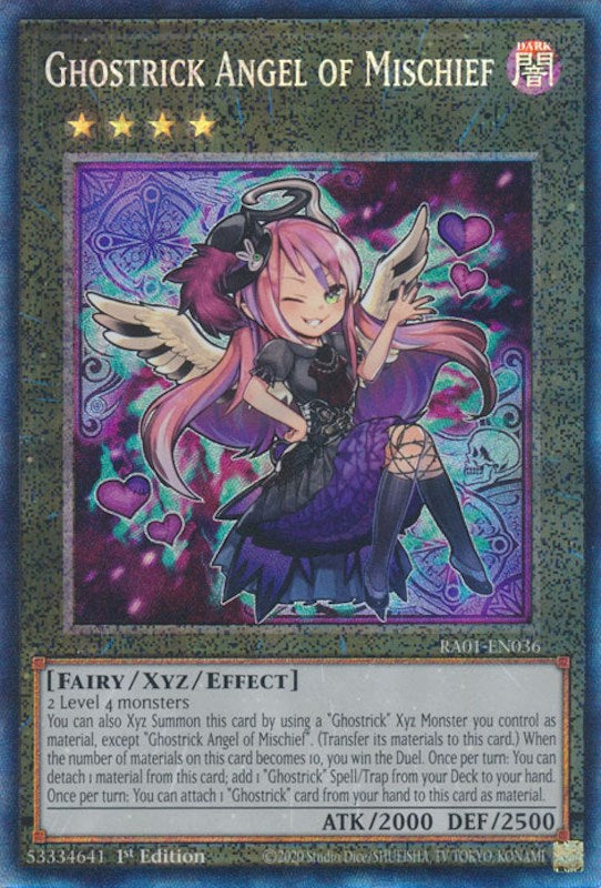 Ghostrick Angel of Mischief [RA01-EN036] Prismatic Collector's Rare | The CG Realm