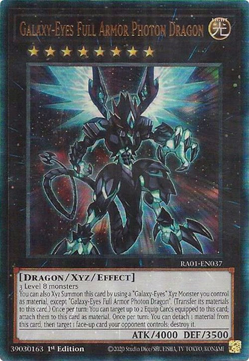 Galaxy-Eyes Full Armor Photon Dragon [RA01-EN037] Prismatic Ultimate Rare | The CG Realm