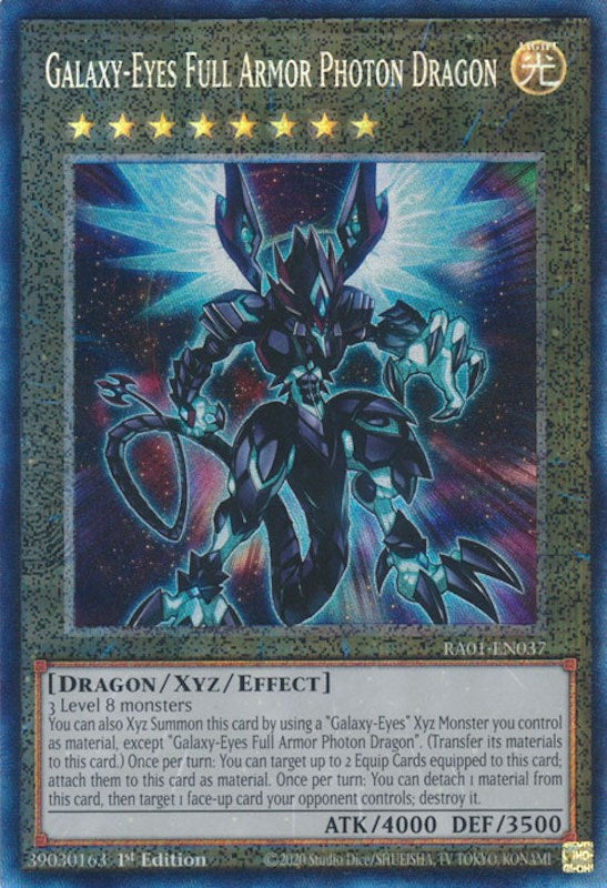 Galaxy-Eyes Full Armor Photon Dragon [RA01-EN037] Prismatic Collector's Rare | The CG Realm