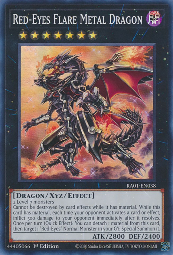 Red-Eyes Flare Metal Dragon [RA01-EN038] Super Rare | The CG Realm