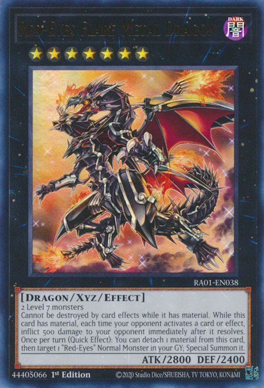 Red-Eyes Flare Metal Dragon [RA01-EN038] Ultra Rare | The CG Realm