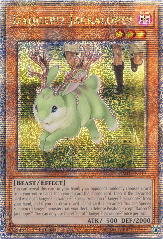 Danger!? Jackalope? [RA01-EN013] Quarter Century Secret Rare | The CG Realm