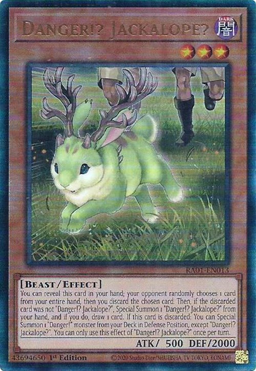 Danger!? Jackalope? [RA01-EN013] Prismatic Ultimate Rare | The CG Realm