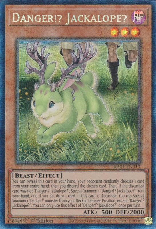 Danger!? Jackalope? [RA01-EN013] Prismatic Collector's Rare | The CG Realm