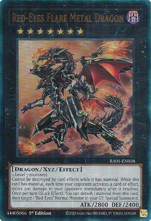 Red-Eyes Flare Metal Dragon [RA01-EN038] Prismatic Ultimate Rare | The CG Realm