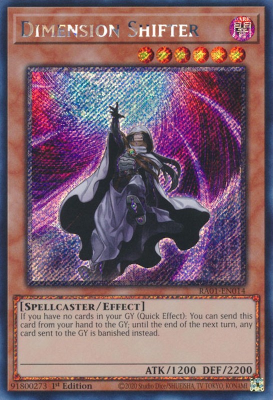 Dimension Shifter [RA01-EN014] Platinum Secret Rare | The CG Realm