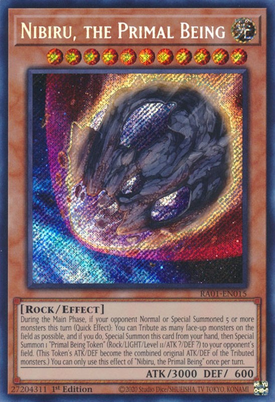 Nibiru, the Primal Being [RA01-EN015] Secret Rare | The CG Realm