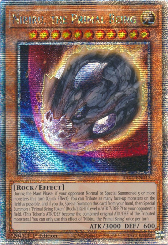 Nibiru, the Primal Being [RA01-EN015] Quarter Century Secret Rare | The CG Realm