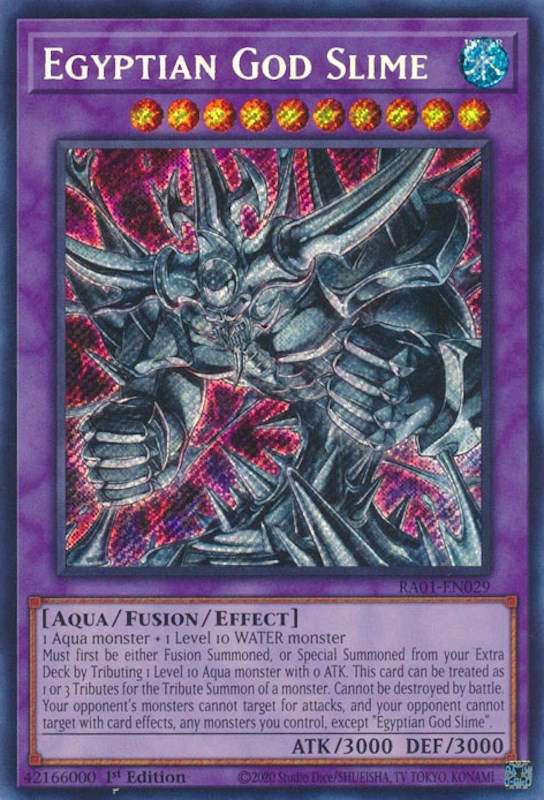 Egyptian God Slime [RA01-EN029] Secret Rare | The CG Realm