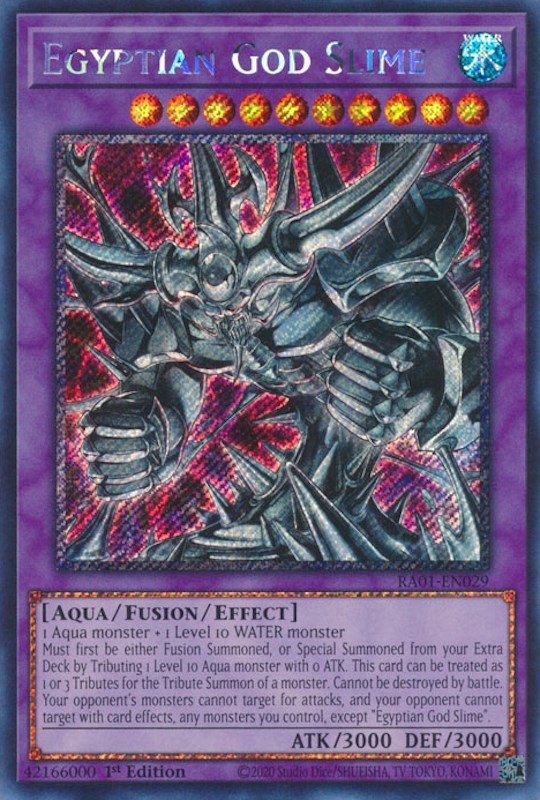 Egyptian God Slime [RA01-EN029] Platinum Secret Rare | The CG Realm