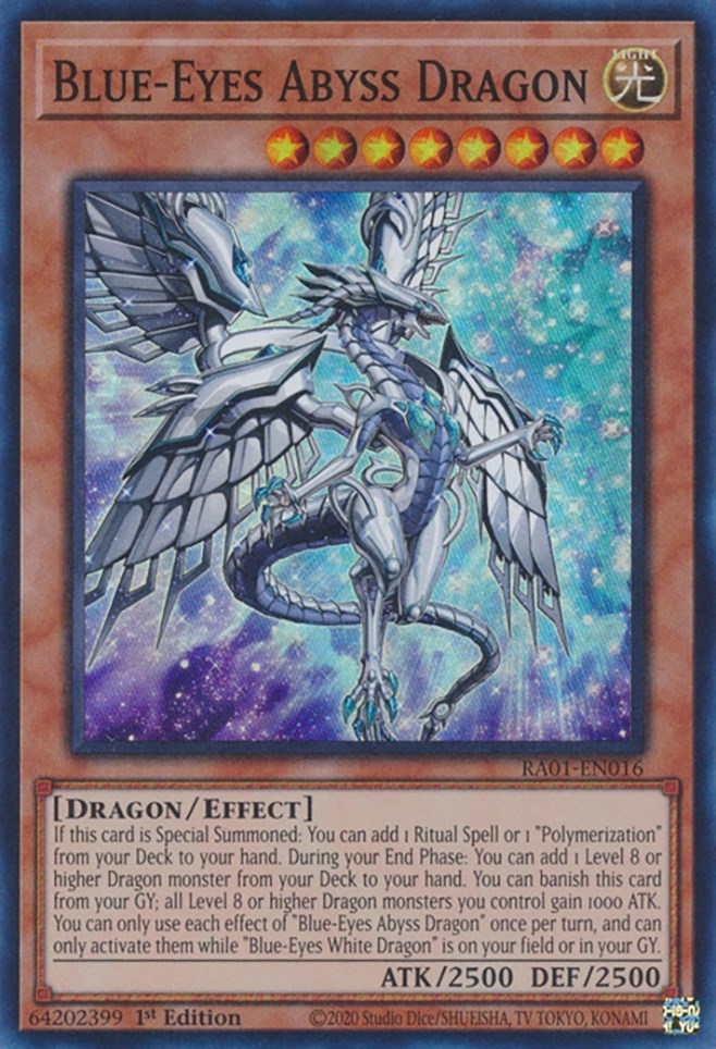 Blue-Eyes Abyss Dragon [RA01-EN016] Super Rare | The CG Realm