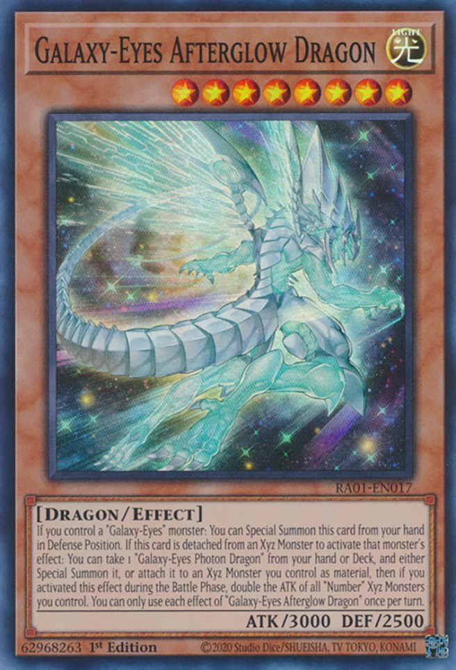 Galaxy-Eyes Afterglow Dragon [RA01-EN017] Super Rare | The CG Realm