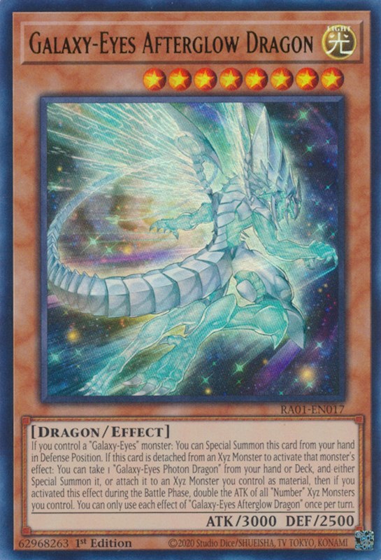 Galaxy-Eyes Afterglow Dragon [RA01-EN017] Ultra Rare | The CG Realm