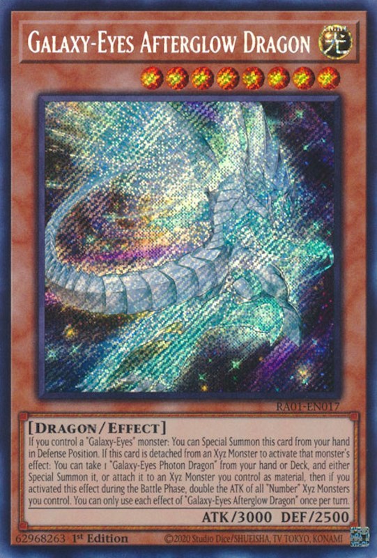 Galaxy-Eyes Afterglow Dragon [RA01-EN017] Secret Rare | The CG Realm