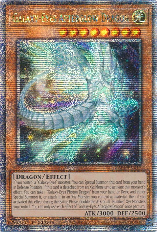 Galaxy-Eyes Afterglow Dragon [RA01-EN017] Quarter Century Secret Rare | The CG Realm