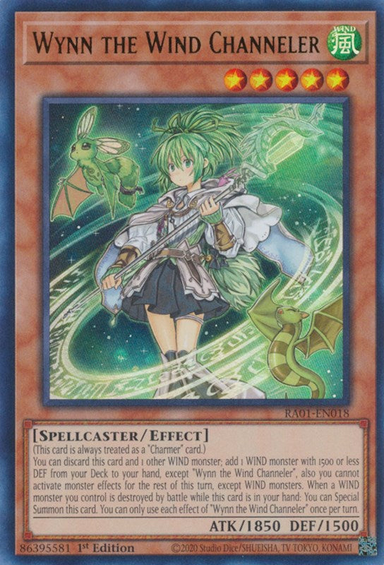 Wynn the Wind Channeler [RA01-EN018] Ultra Rare | The CG Realm