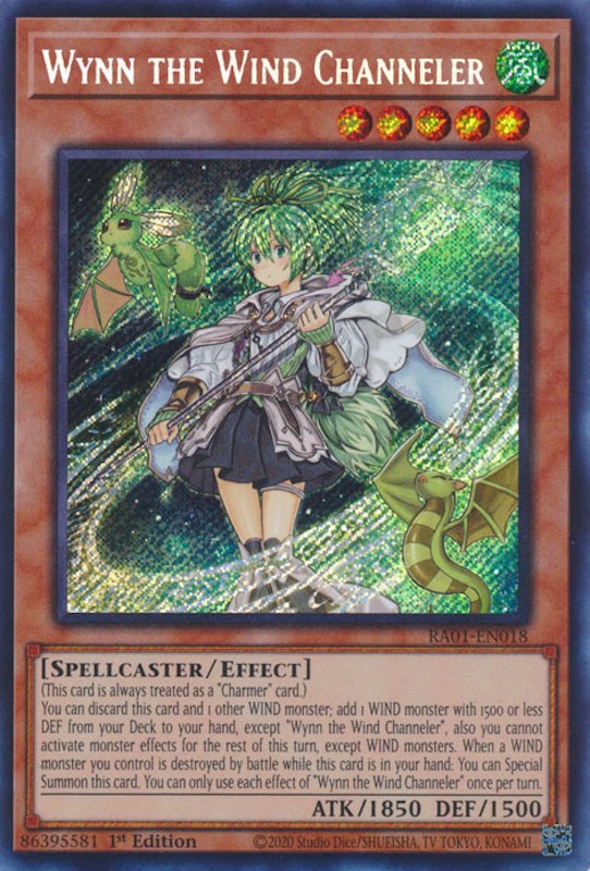 Wynn the Wind Channeler [RA01-EN018] Secret Rare | The CG Realm