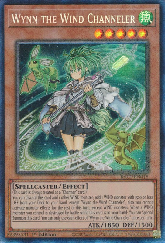 Wynn the Wind Channeler [RA01-EN018] Prismatic Collector's Rare | The CG Realm