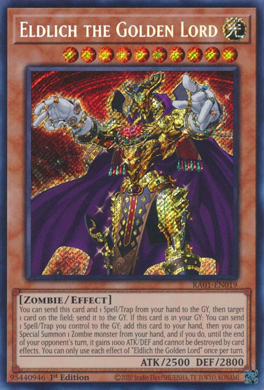 Eldlich the Golden Lord [RA01-EN019] Secret Rare | The CG Realm