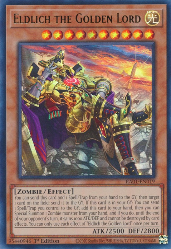 Eldlich the Golden Lord (Alternate Art) [RA01-EN019] Ultra Rare | The CG Realm