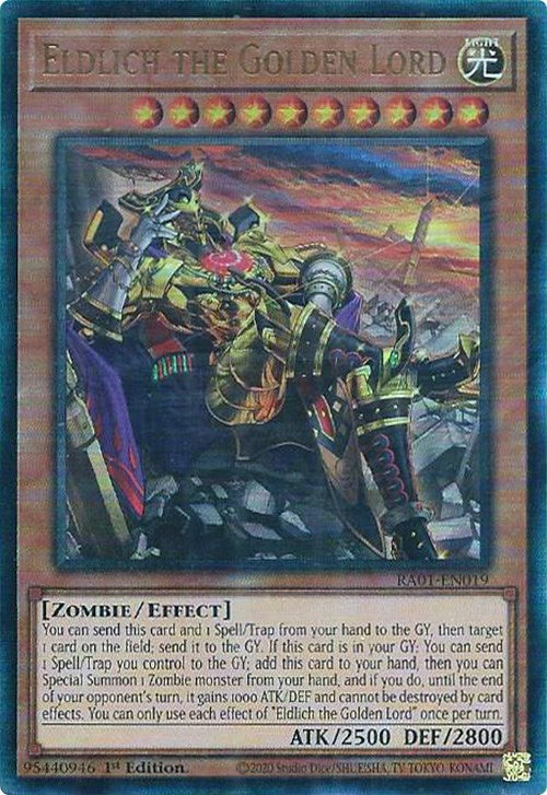 Eldlich the Golden Lord (Alternate Art) [RA01-EN019] Prismatic Ultimate Rare | The CG Realm