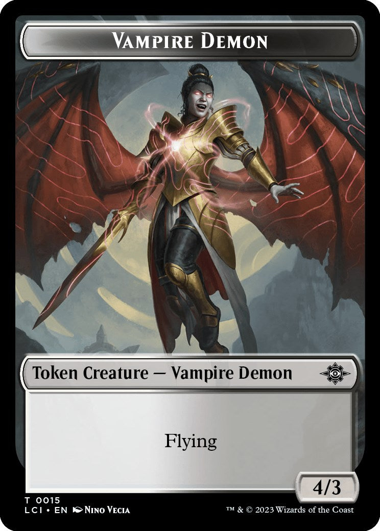 Vampire // Vampire Demon Double-Sided Token [The Lost Caverns of Ixalan Tokens] | The CG Realm