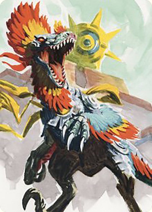 Pantlaza, Sun-Favored Art Card [The Lost Caverns of Ixalan Art Series] | The CG Realm