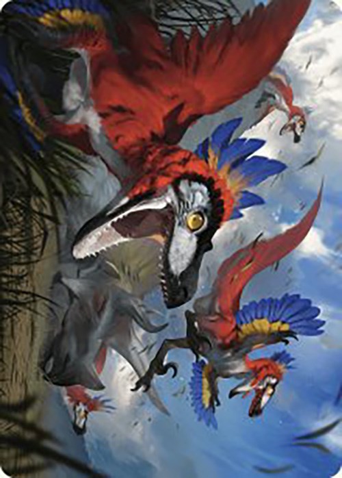 Wrathful Raptors Art Card [The Lost Caverns of Ixalan Art Series] | The CG Realm