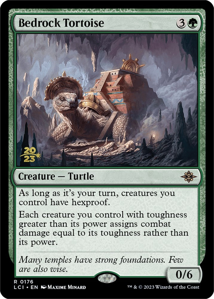 Bedrock Tortoise [The Lost Caverns of Ixalan Prerelease Cards] | The CG Realm