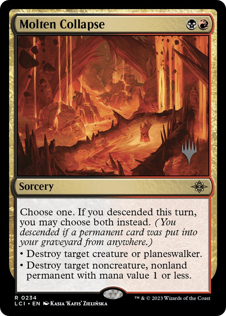 Molten Collapse (Promo Pack) [The Lost Caverns of Ixalan Promos] | The CG Realm