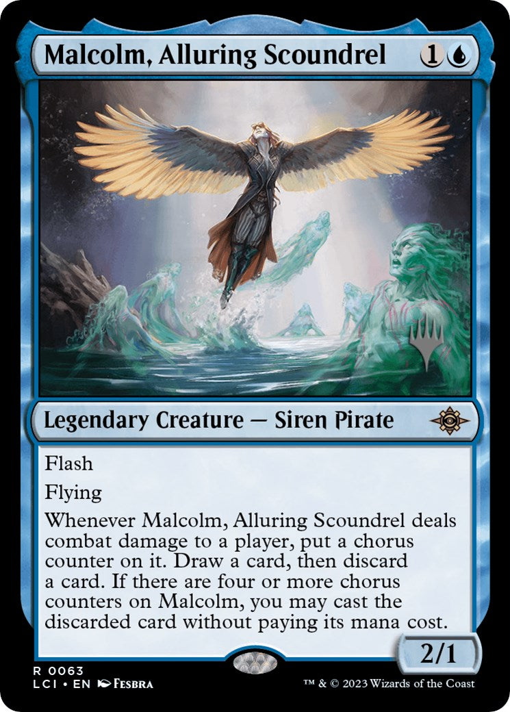 Malcolm, Alluring Scoundrel (Promo Pack) [The Lost Caverns of Ixalan Promos] | The CG Realm