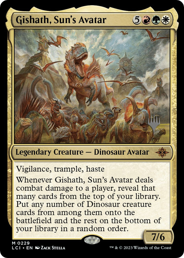 Gishath, Sun's Avatar (Promo Pack) [The Lost Caverns of Ixalan Promos] | The CG Realm