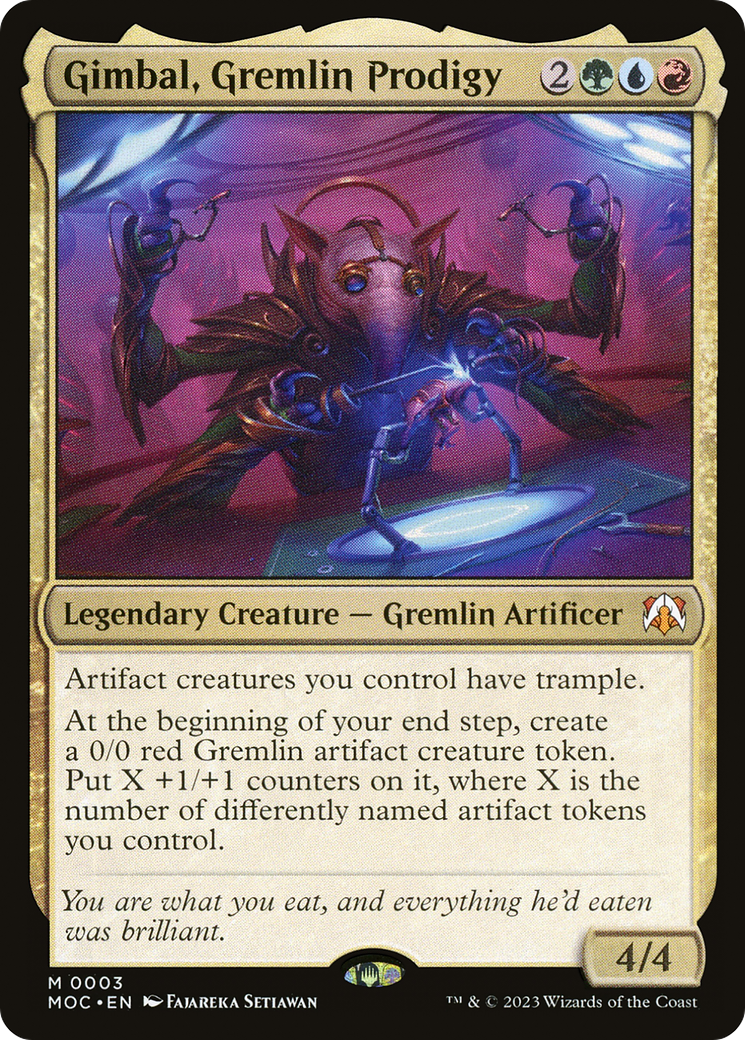 Gimbal, Gremlin Prodigy [March of the Machine Commander] | The CG Realm