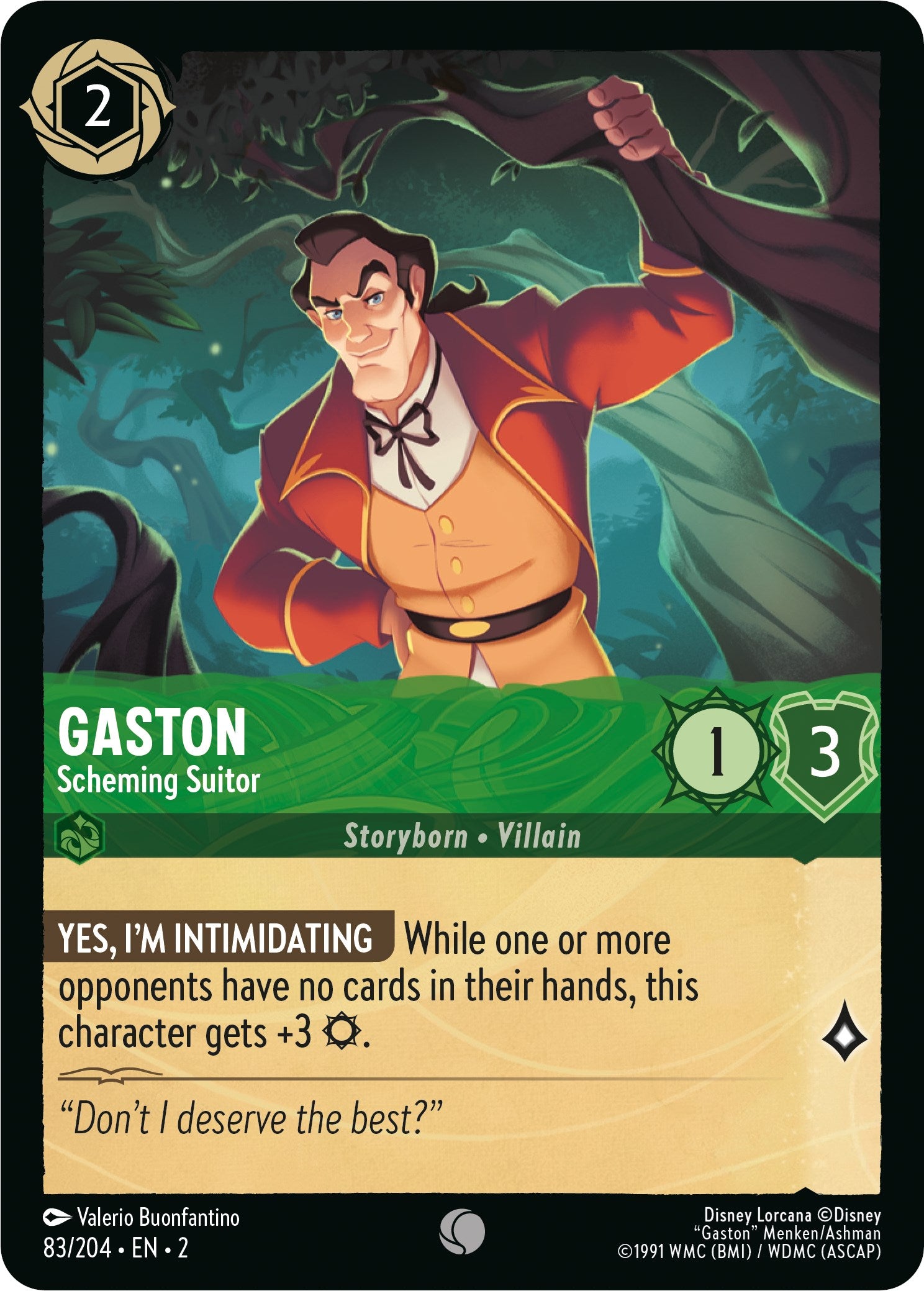 Gaston - Scheming Suitor (83/204) [Rise of the Floodborn] | The CG Realm