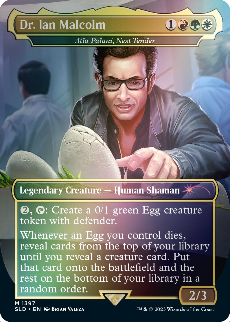 Dr. Ian Malcolm - Atla Palani, Nest Tender (Rainbow Foil) [Secret Lair Drop Series] | The CG Realm