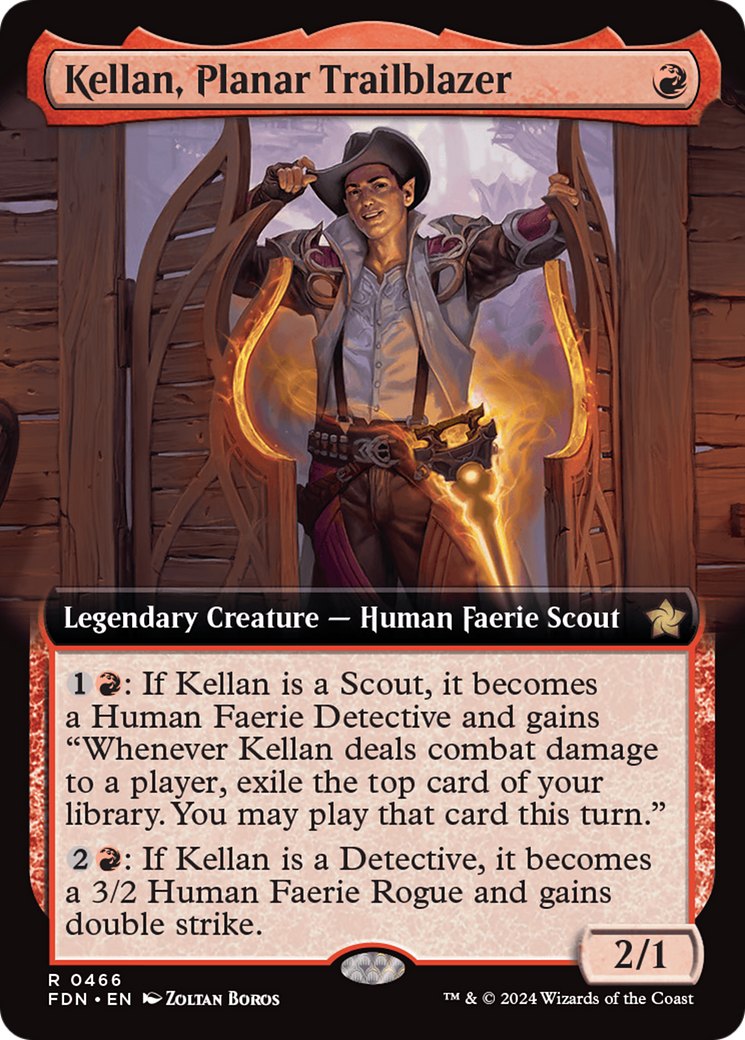 Kellan, Planar Trailblazer (Extended Art) [Foundations] | The CG Realm