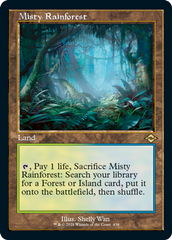 Misty Rainforest (Retro Foil Etched) [Modern Horizons 2] | The CG Realm