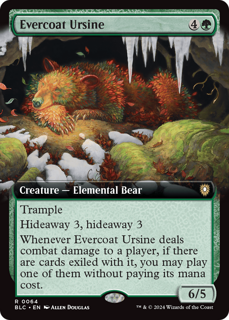 Evercoat Ursine (Extended Art) [Bloomburrow Commander] | The CG Realm