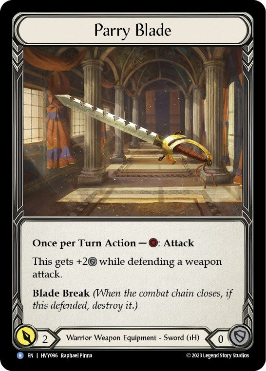 Parry Blade [HVY096] (Heavy Hitters)  Cold Foil | The CG Realm