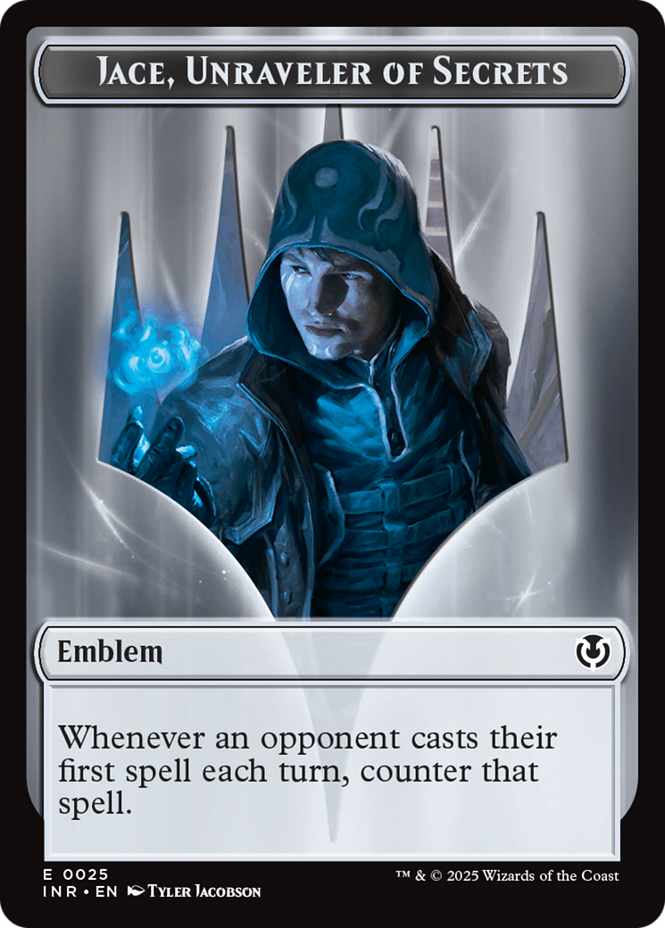 Human Wizard // Emblem - Jace, Unraveler of Secrets Double-Sided Token [Innistrad Remastered Tokens] | The CG Realm