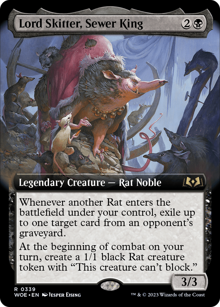 Lord Skitter, Sewer King (Extended Art) [Wilds of Eldraine] | The CG Realm